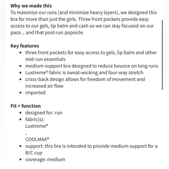 Lululemon run stuff your bra III - Picture 7 of 7